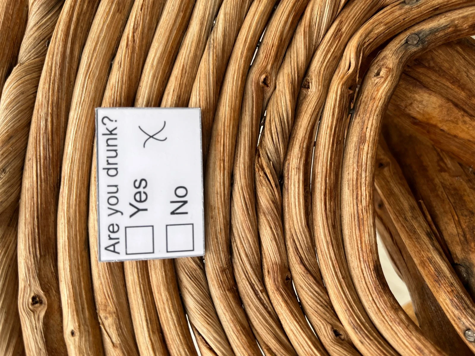 “The Drunk Check Pin